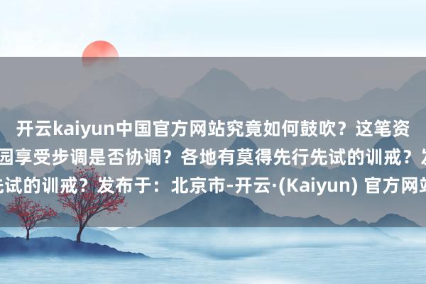 开云kaiyun中国官方网站究竟如何鼓吹？这笔资金从哪来？公办园和民办园享受步调是否协调？各地有莫得先行先试的训戒？发布于：北京市-开云·(Kaiyun) 官方网站 登录入口